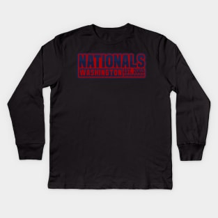 Washington Nationals 02 Kids Long Sleeve T-Shirt